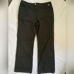 St. John Black Straight Leg Jeans